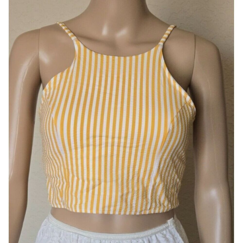 Lululemon Size Medium Seersucker High Neck Long Swim Top multicolor size M - Picture 2 of 9
